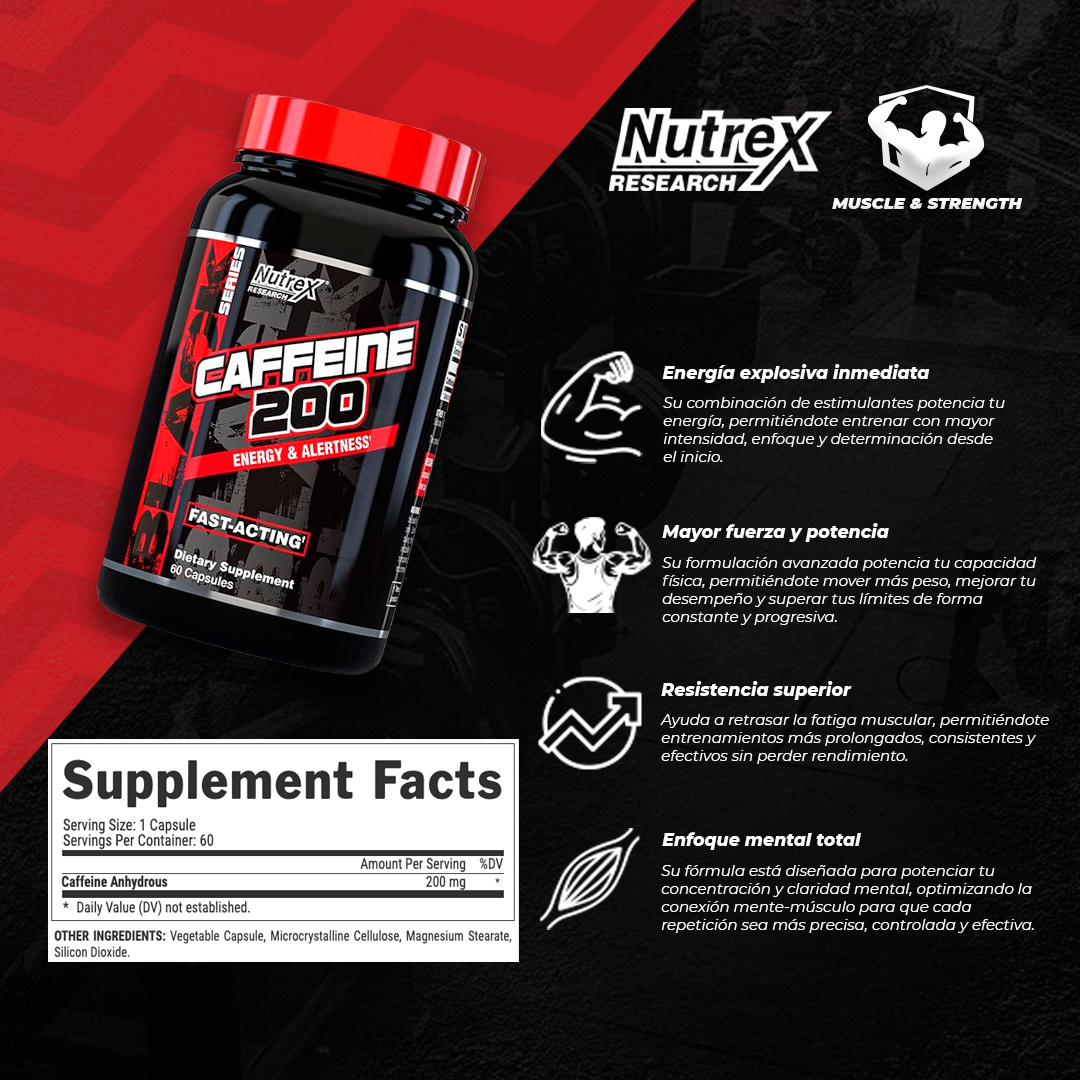 Caffeine 200 - 60 Tablets