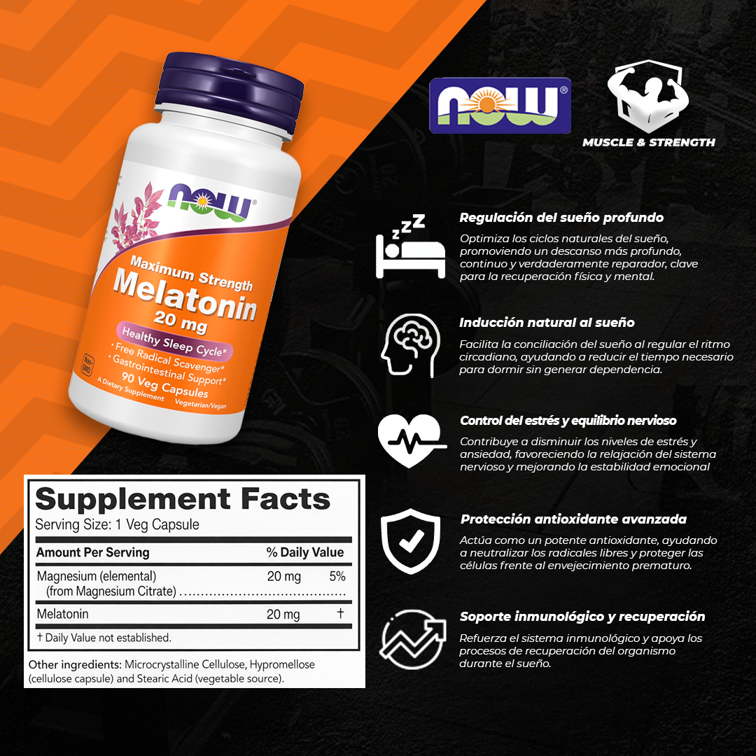 Melatonin 20mg - 90 Vcaps
