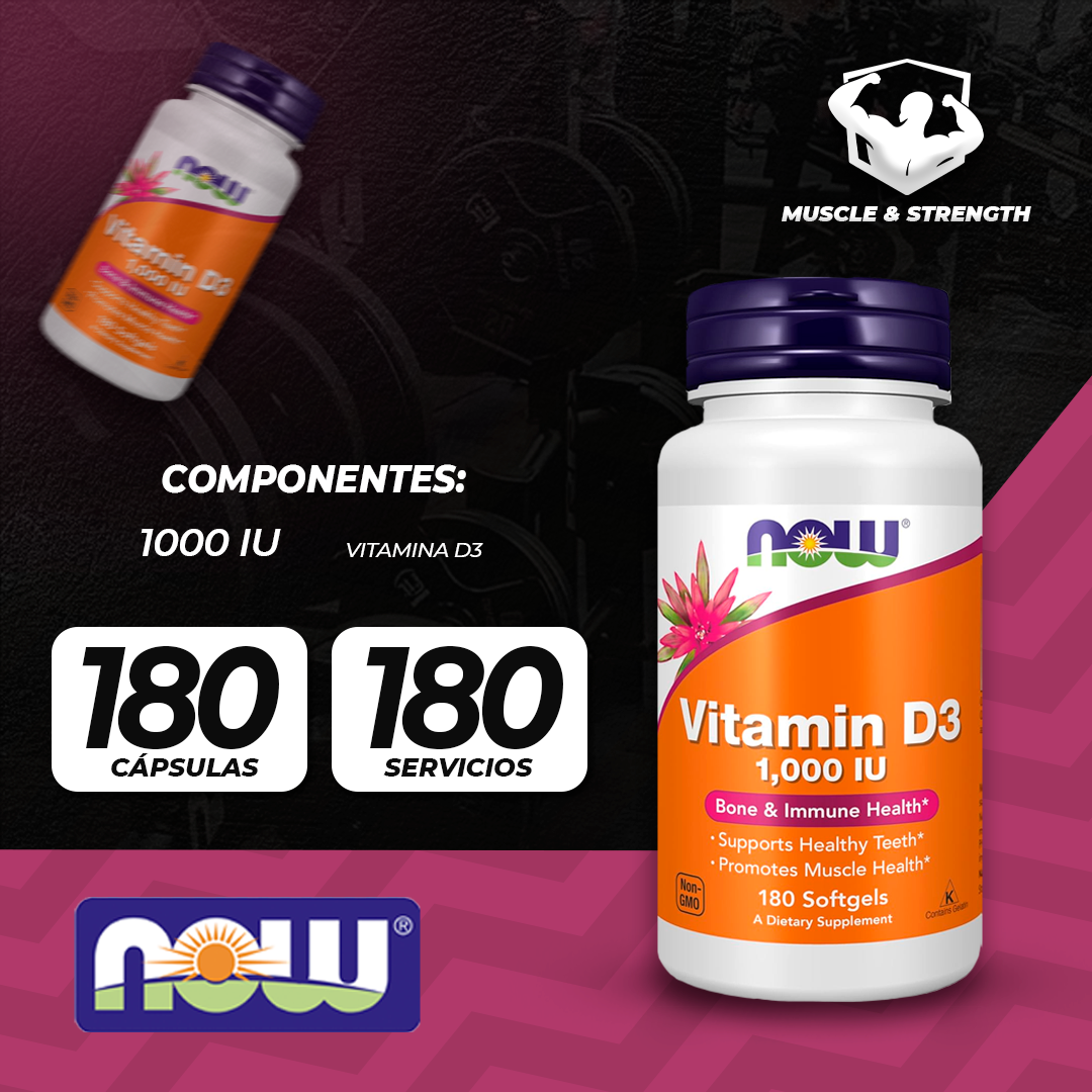Vitamin D-3 - 1,000IU 180 Softgels