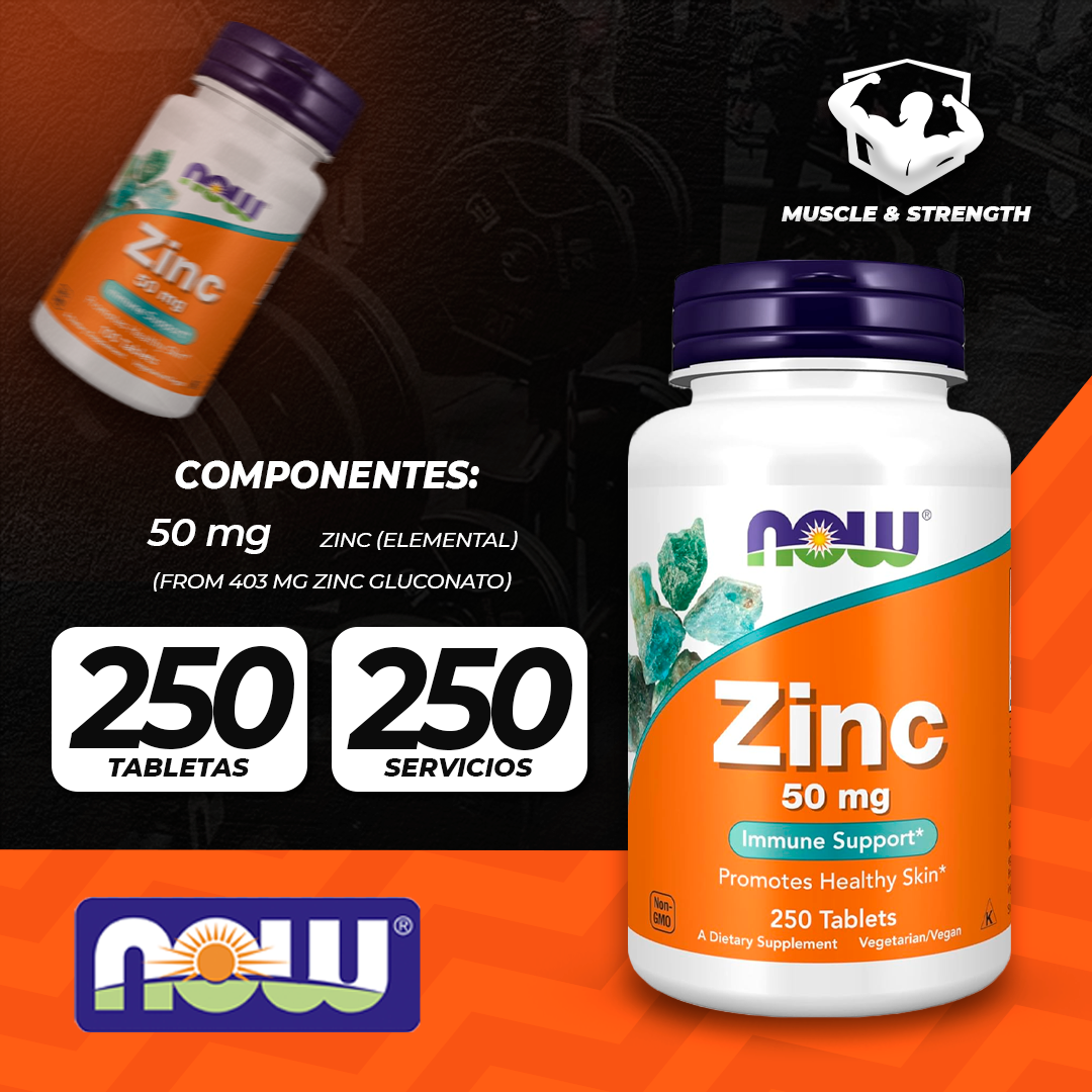 Zinc Gluconate 50MG - 250 Tablets