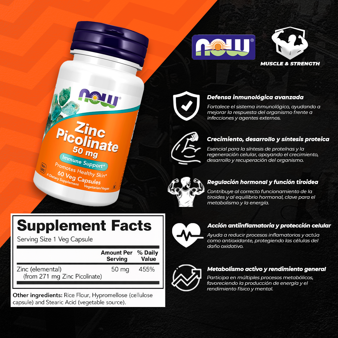 Zinc Picolinate 50mg - 60 VCaps