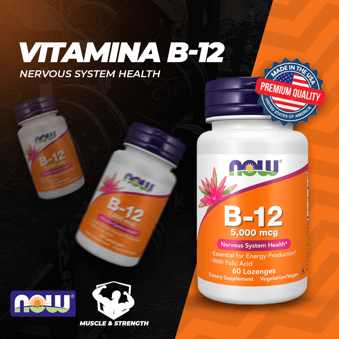 B-12 with Folic Acid - 60 Lozenges