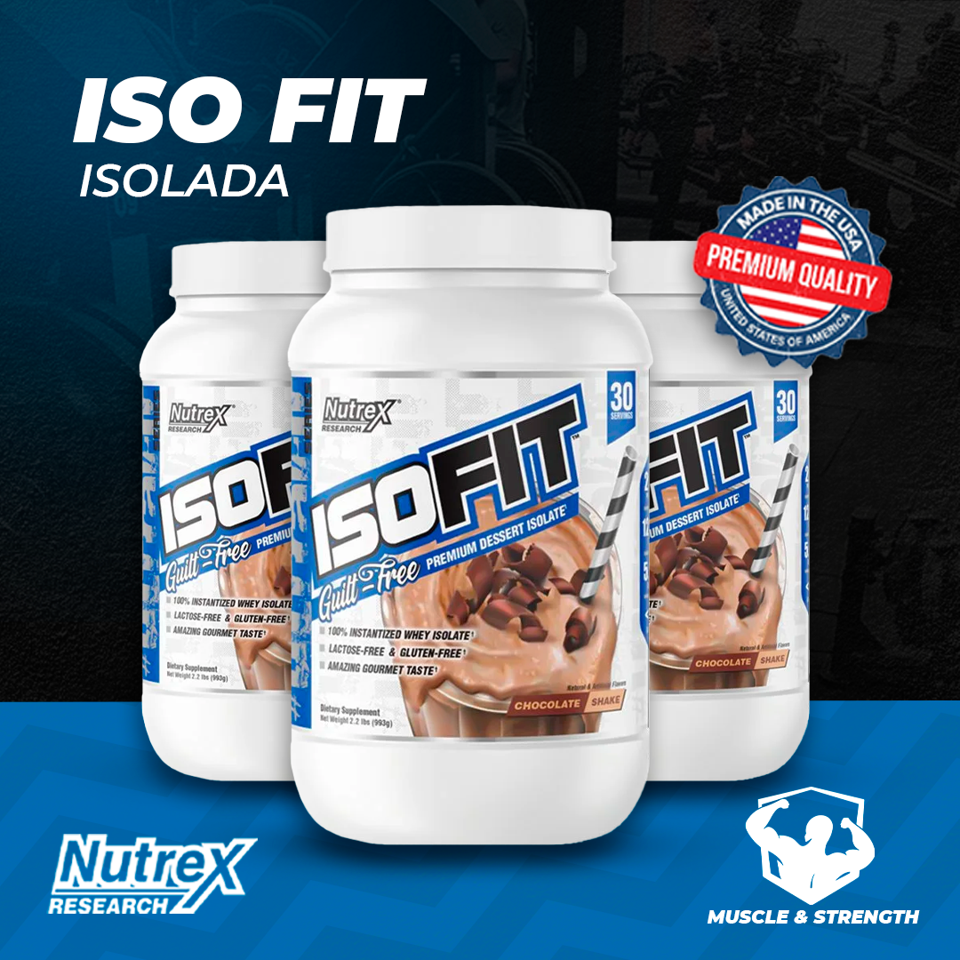 IsoFit 2lb Isolate Protein - Chocolate Shake - Nutrex Research