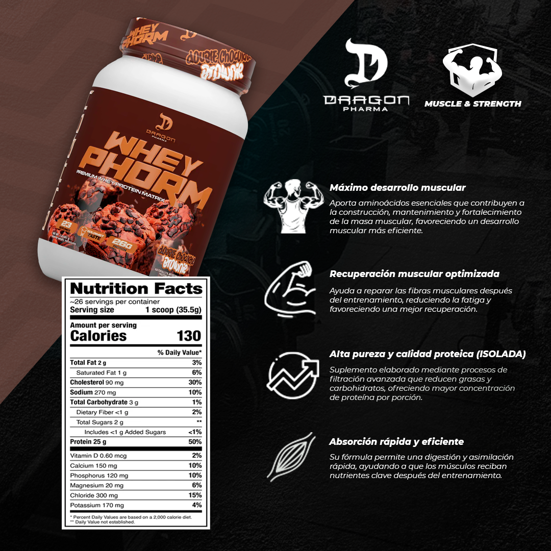 WheyPhorm Whey Protein - 2lb - Dragon Pharma
