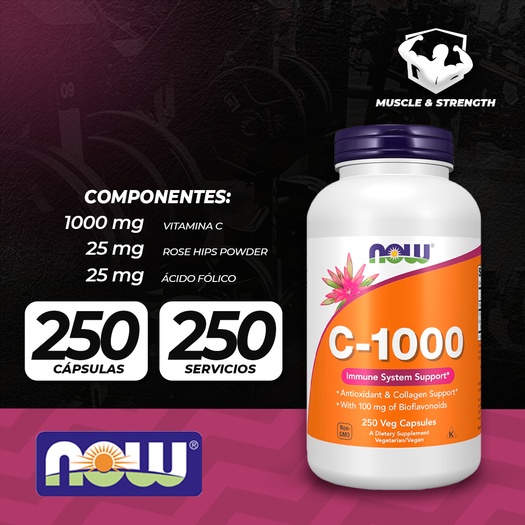 C-1000 w/100mg Bioflavonoids - 250 Vcaps