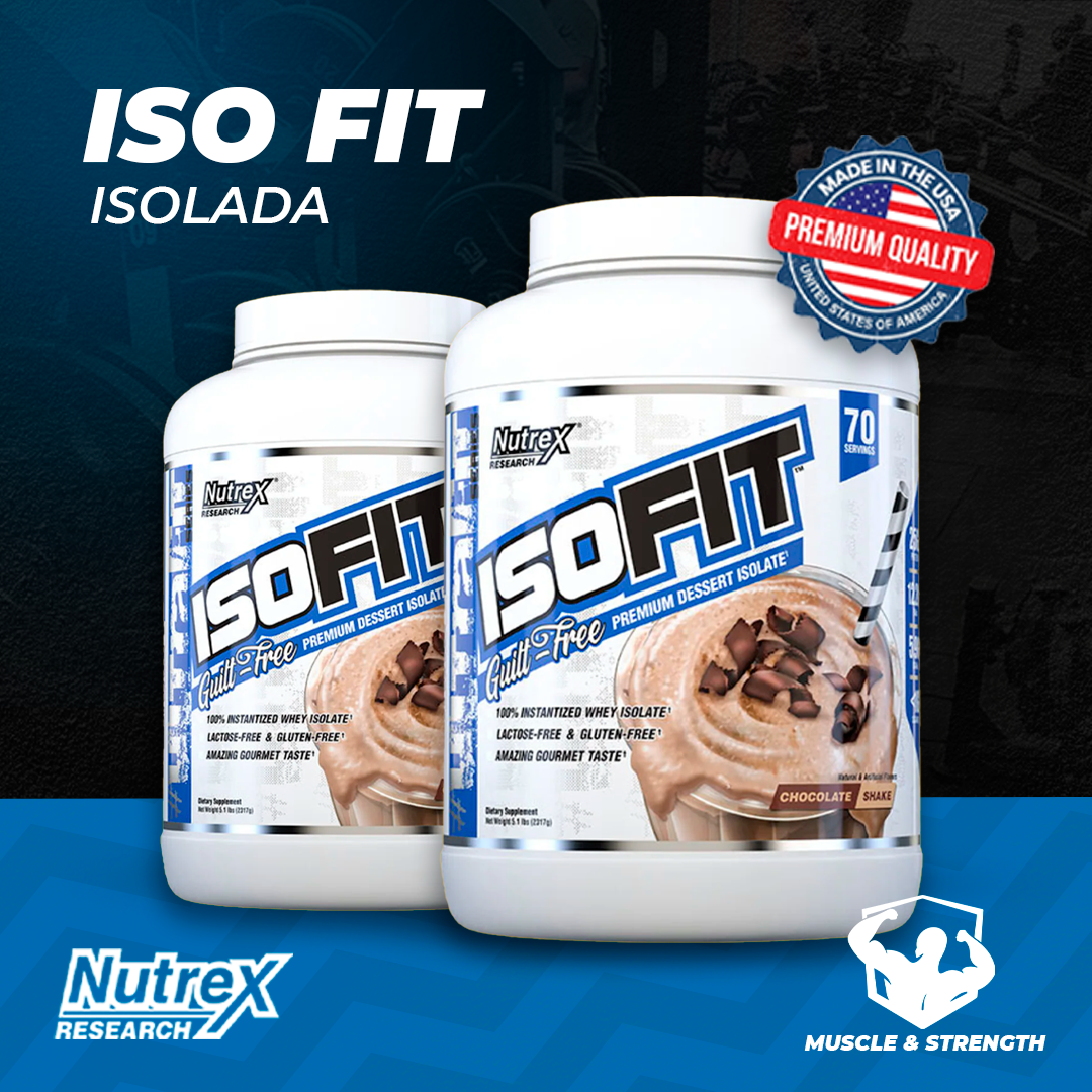 IsoFit 5lb Isolate Protein - Chocolate Shake - Nutrex Research