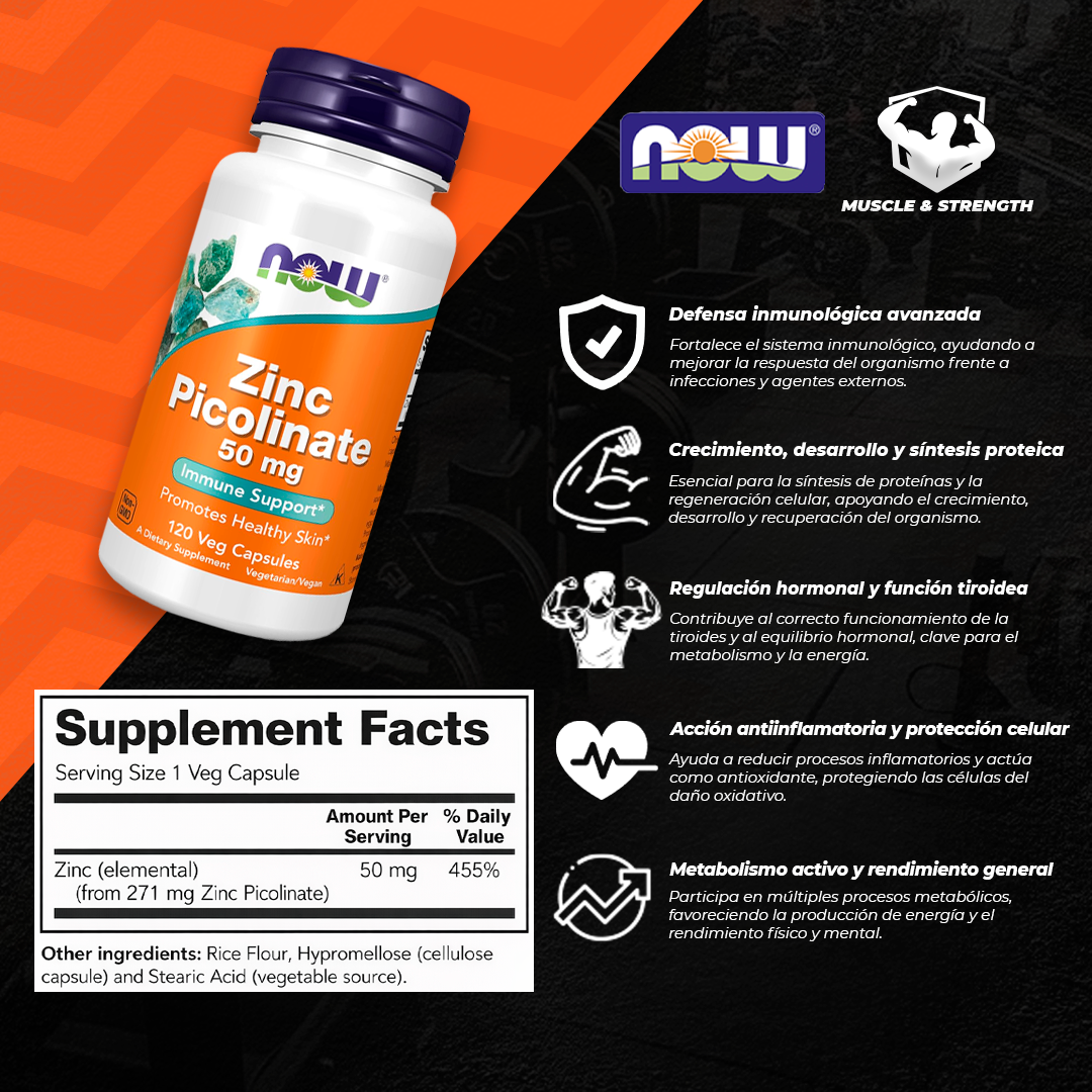 Zinc Picolinate 50mg - 120 VCaps