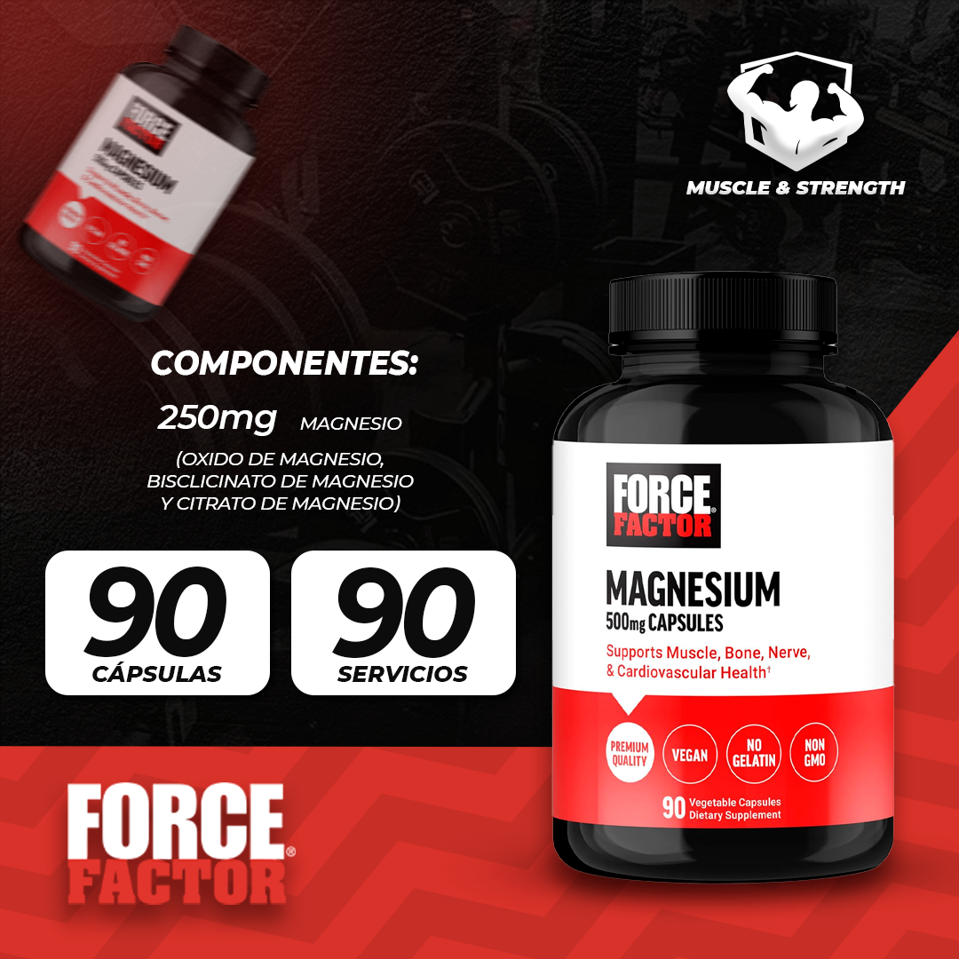 Magnesium 500mg - 90 Vegetable Capsules