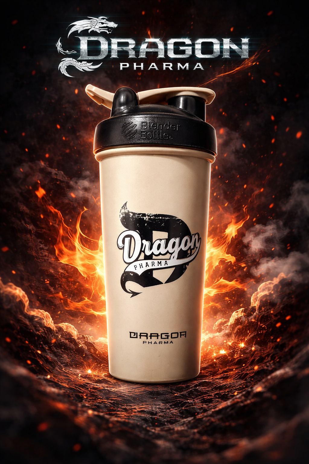 Tomatodo Blender Bottle - 850ml (Beige) - Dragon Pharma