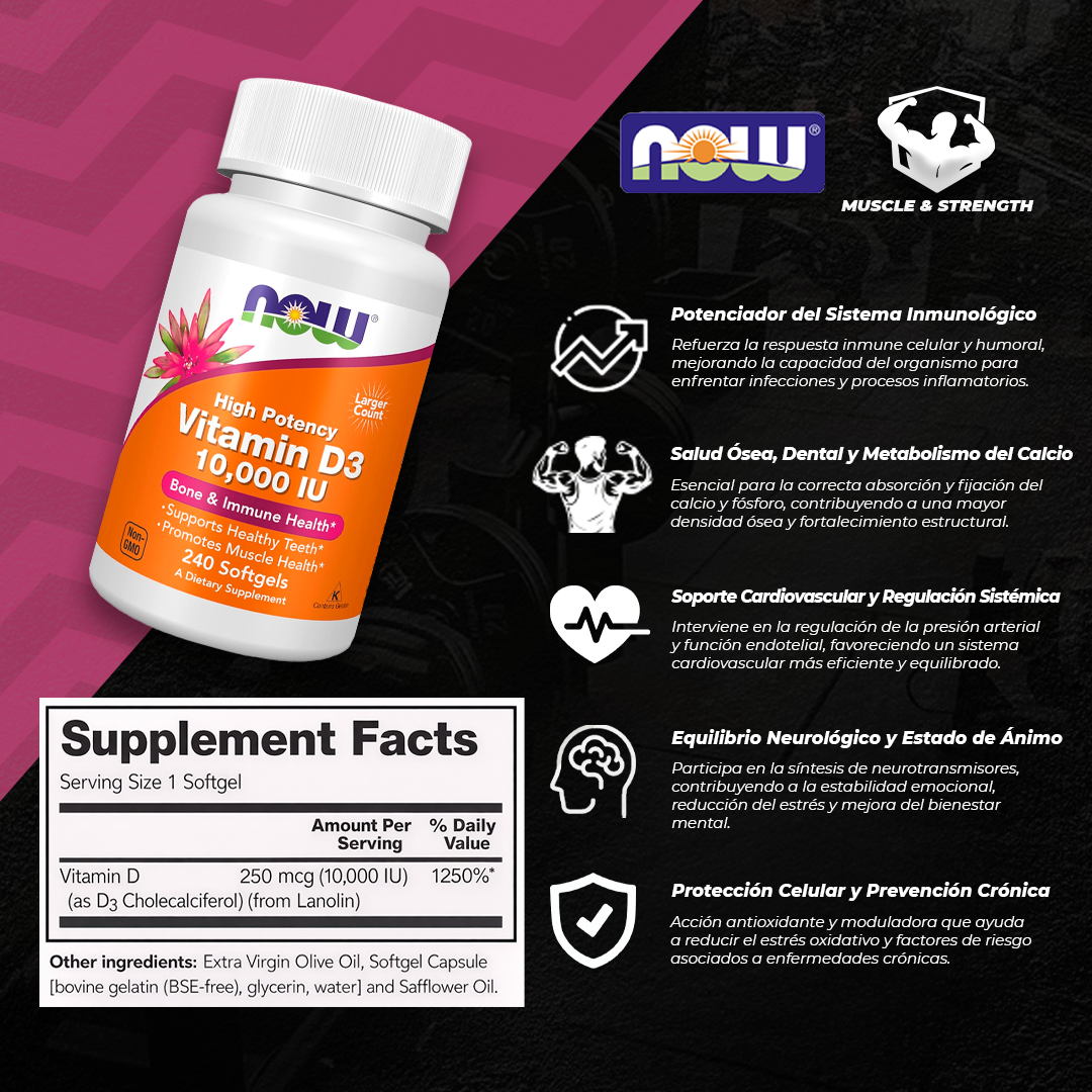 Vitamin D-3 10,000 IU - 240 Softgels