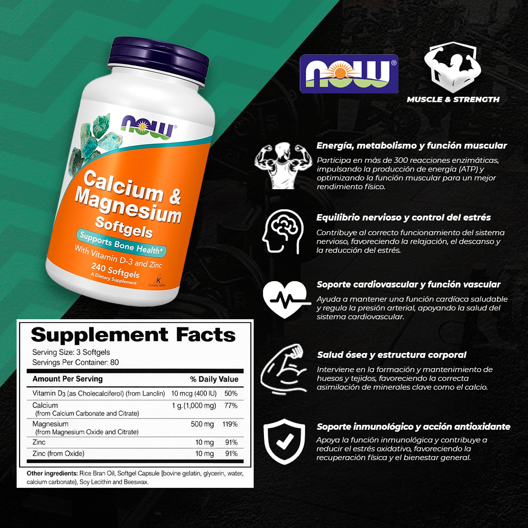 Calcium & Magnesium w/ Vitamin D-3 & Zinc
