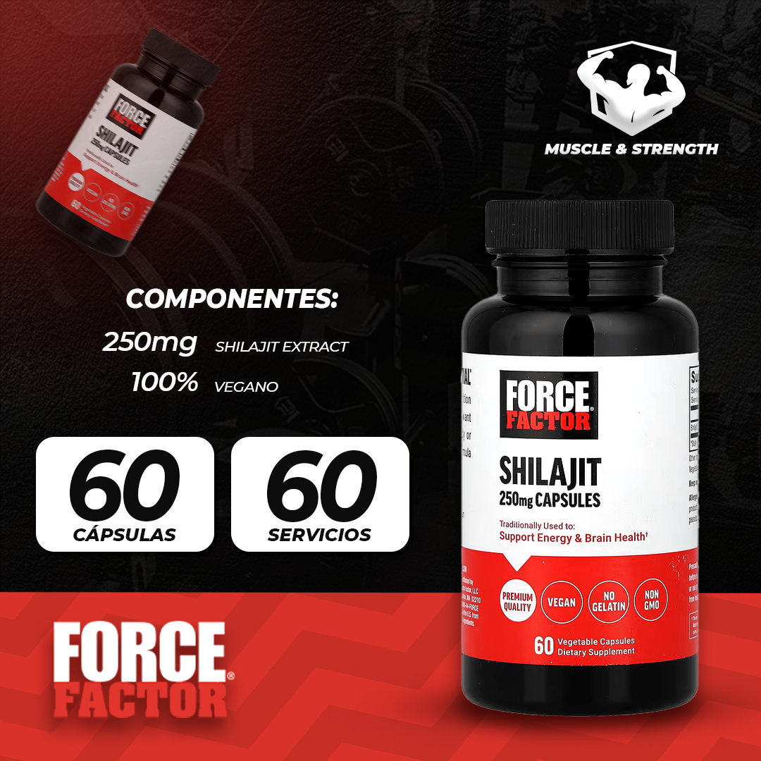 Shilajit 250mg - 60 Vegetable Capsules