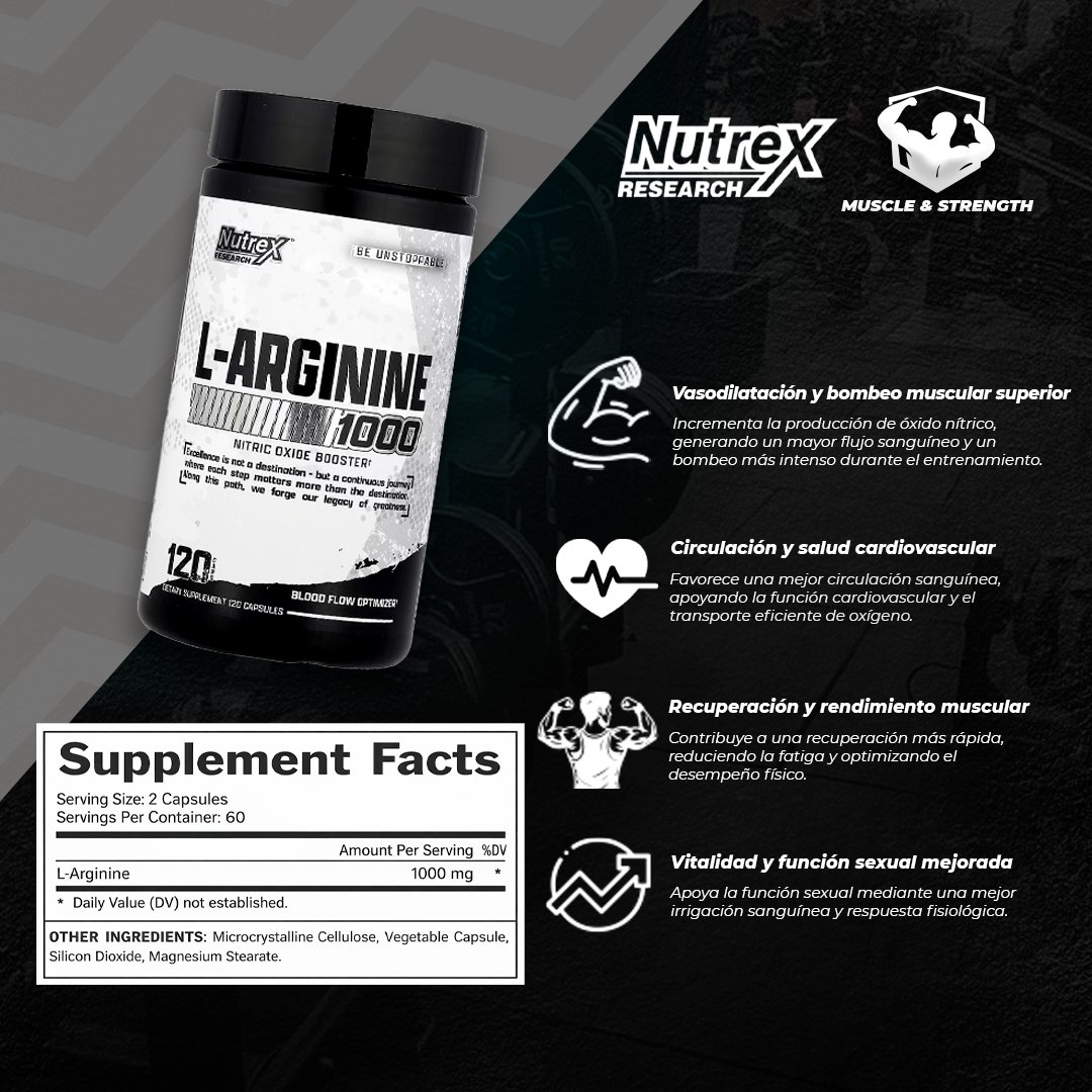 L-Arginine 120 capsules