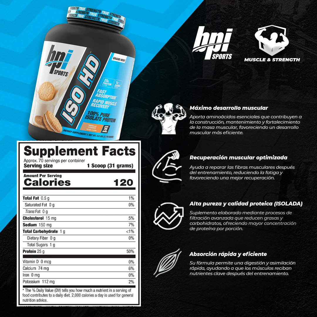 IsoHD Isolate Protein - 5lb (Chocolate) - BPI Sports