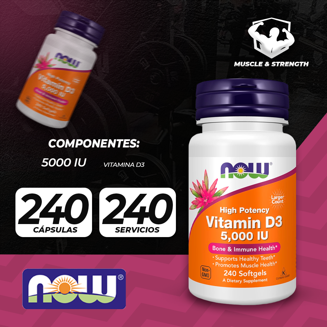 Vitamin D-3 - 5,000IU 240 Softgels