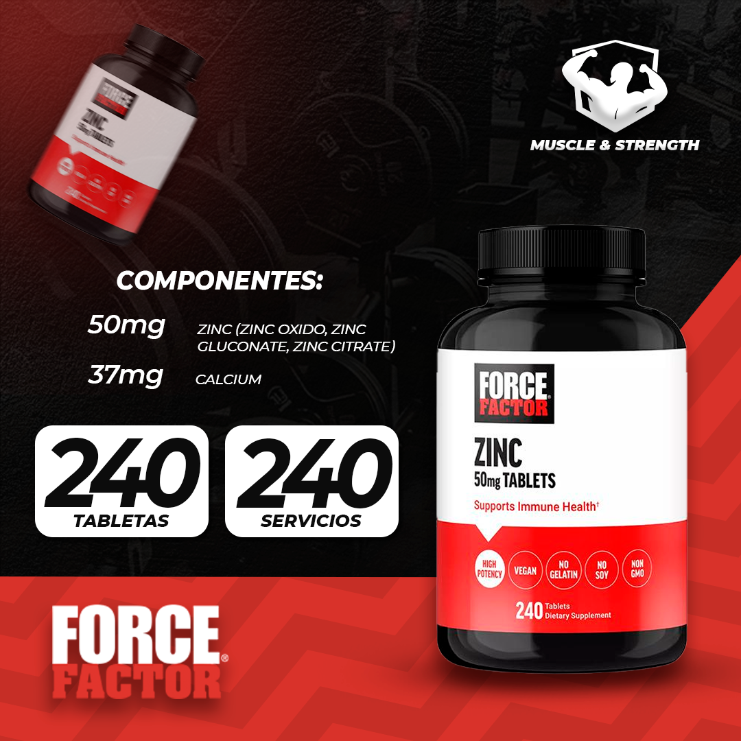 Zinc 50mg - 240 Tablets