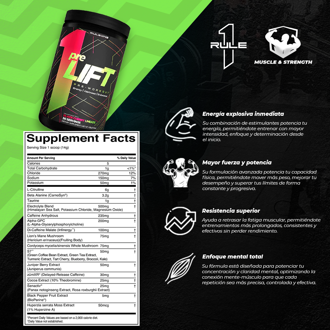 PreLIFT - 30 Servings - Black Cherry Limeade